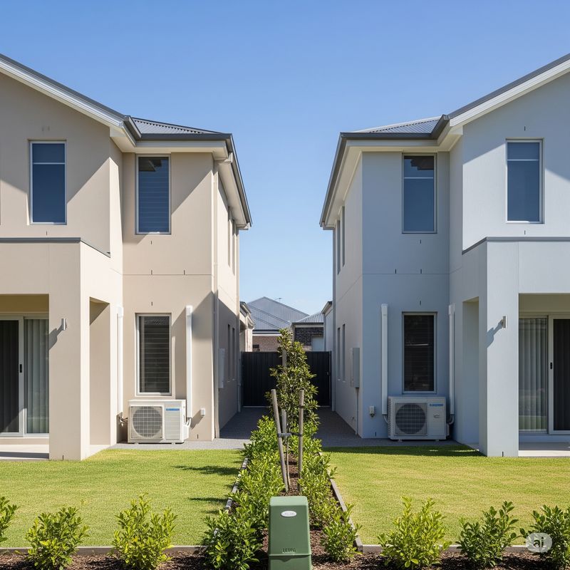 two residential properties with ac installed