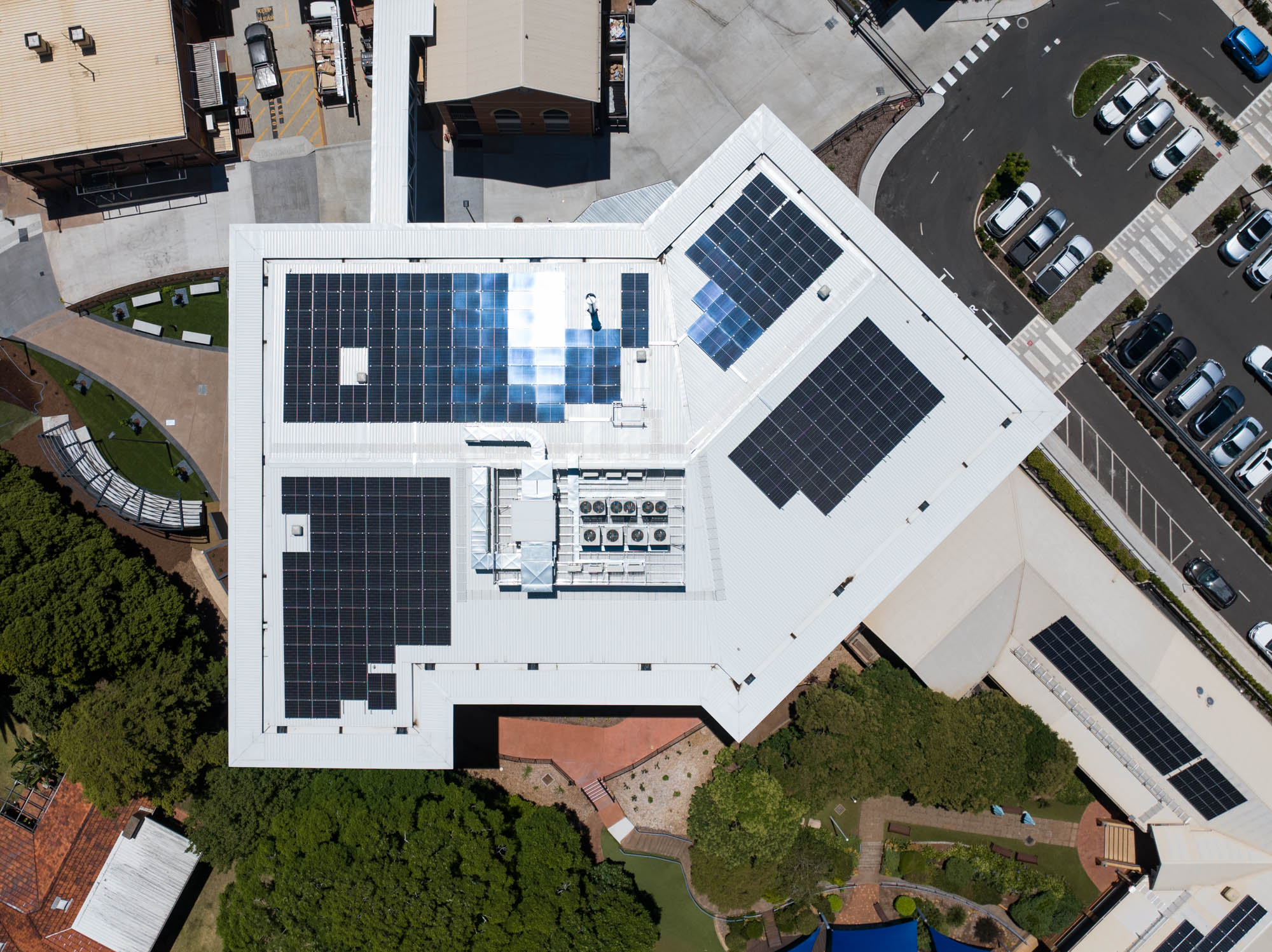 default top shot of St Saviour School fully air conditioned Toowoomba project